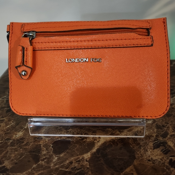 London Fog Vibrant Orange Clutch EUC - Picture 4 of 6